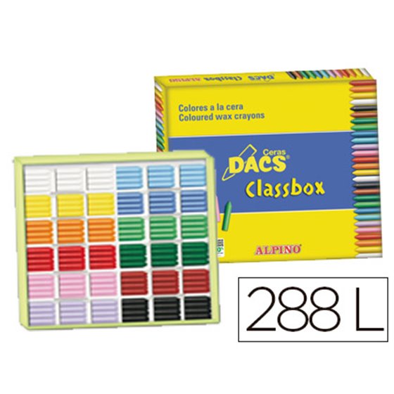 Lapices Cera Dacs Classbox Caja De 288 Unidades 12 Colores Surtidos
