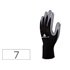 Guantes Deltaplus De Punto Poliester Palma De Nitrilo Especial Para Mecanica Grasas Aceites Negro-Gris Talla 7