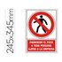 Pictograma Syssa Señal De Prohibicion Prohibido El Paso A Toda Persona Ajena A La Empresa En Pvc 245X345 Mm