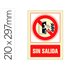 Pictograma Syssa Señal De No Hay Salida En Pvc Fotoluminiscente 210X297 Mm