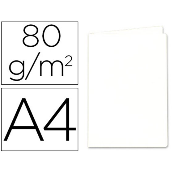 Subcarpeta Papel Exacompta Din A4 Blanca 80 Gr