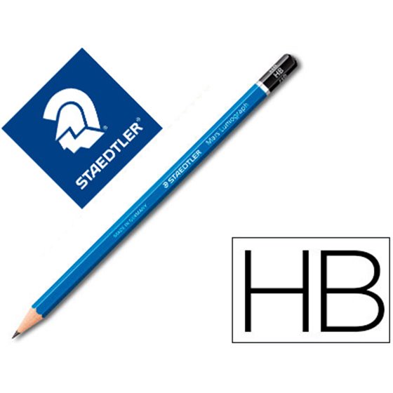 Lapices De Grafito Staedtler Mars Lumograph 100 Hb Unidad