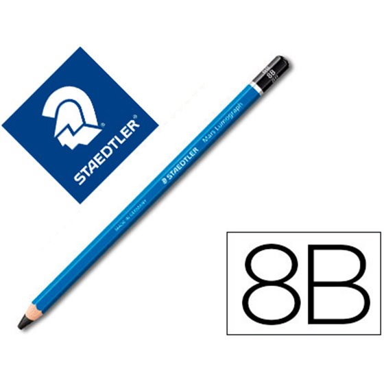 Lapices De Grafito Staedtler Mars Lumograph 100 8B Unidad
