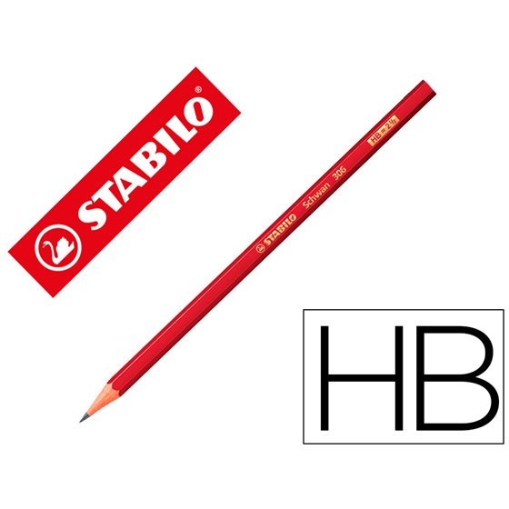 Lapices De Grafito Stabilo Swano 306 Hb Unidad