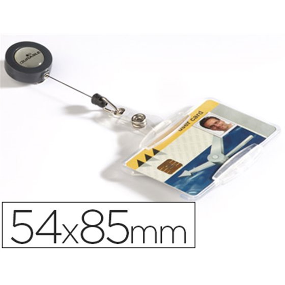 Identificador Con Cordon Extensible Durable Uso Vertical/Horizontal 54X85 Mm