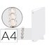 Carpeta De 4 Anillas 30Mm Redondas Exacompta Din A4 Carton Forrado Blanco