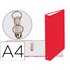Carpeta De 2 Anillas 30Mm Redondas Exacompta Din A4 Carton Forrado Rojo