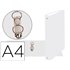 Carpeta De 2 Anillas 30Mm Redondas Exacompta Din A4 Carton Forrado Blanco