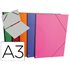 Carpeta Planos Clairefontaine Din A3 Con Gomas Carton Gofrado Colores Surtidos
