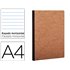 Libreta Age-Bag Tapa Cartulina Lomo Cosido Rayado Horizontal 96 Hojas Color Havana 210X297 Mm