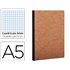 Libreta Age-Bag Tapa Cartulina Lomo Cosido Cuadro 5 Mm 96 Hojas Color Havana 148X210 Mm