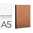 Libreta Age-Bag Tapa Cartulina Lomo Cosido Rayado Horizontal 96 Hojas Color Havana 148X210 Mm