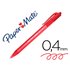 Boligrafo Paper Mate Inkjoy 100 Retractil Punta Media Rojo