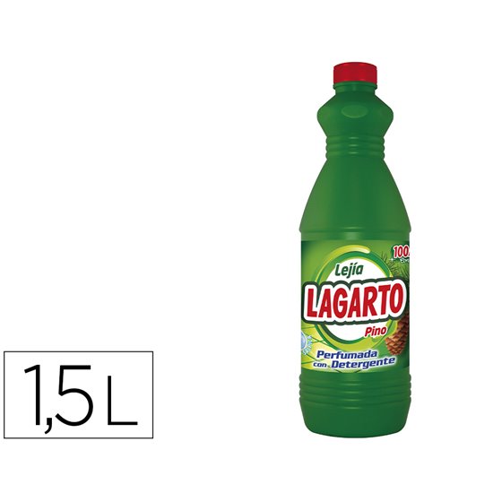 Lejia Con Detergente Lagarto Pino Botella De 1,5 L