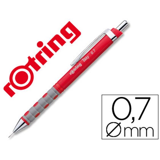Portaminas Rotring Tikky 0,7 Mm Rojo