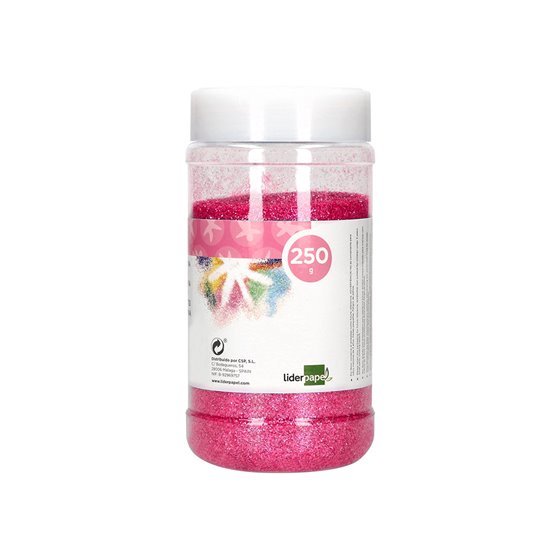 Purpurina Liderpapel Fantasia Color Metalico Rosa Pastel Bote De 250 Gr