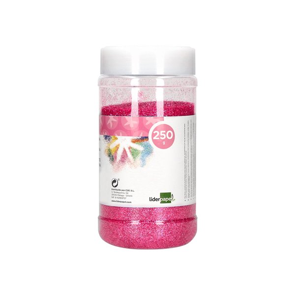 Purpurina Liderpapel Fantasia Color Metalico Rosa Pastel Bote De 250 Gr