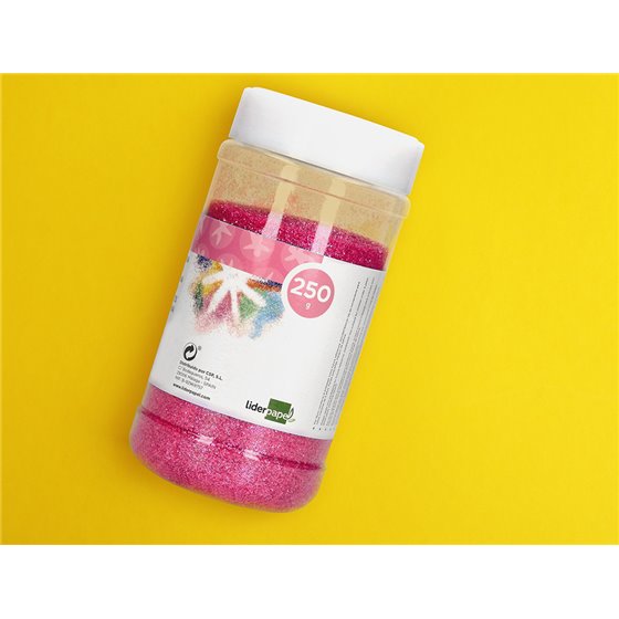 Purpurina Liderpapel Fantasia Color Metalico Rosa Pastel Bote De 250 Gr