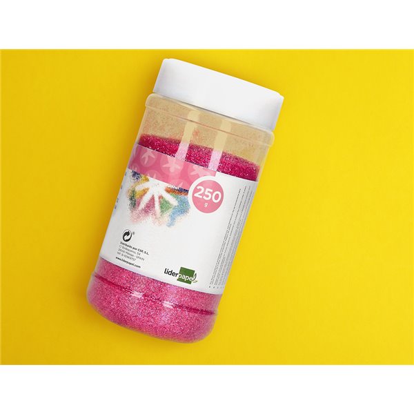 Purpurina Liderpapel Fantasia Color Metalico Rosa Pastel Bote De 250 Gr