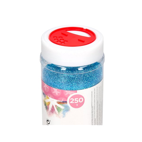 Purpurina Liderpapel Fantasia Color Metalico Azul Pastel Bote De 250 Gr