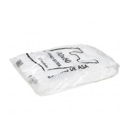 Bolsa Camiseta Reciclada 70% Blanca 50 Mc 48X60 Cm Apta Legislacion De Bolsas 2021