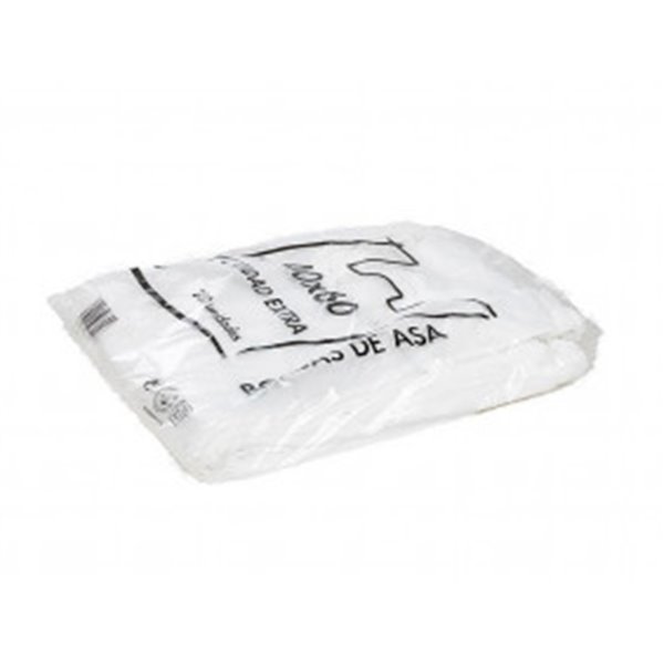 Bolsa Camiseta Reciclada 70% Blanca 50 Mc 48X60 Cm Apta Legislacion De Bolsas 2021