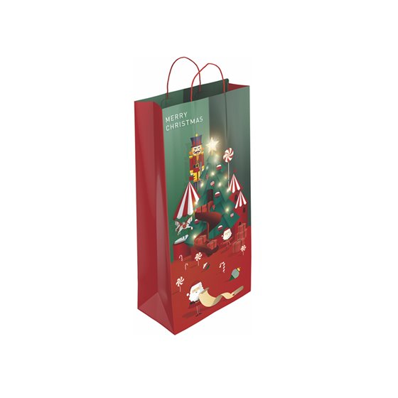Bolsa Para Regalo Basika Para Botella Nv2303 18+8X39 Cm