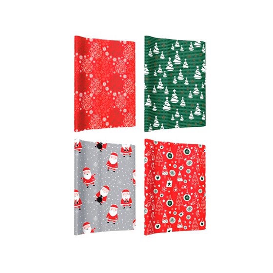 Papel De Regalo Basika Navidad Rollo Ancho 1 Mt Longitud 3 M Modelos Surtidos Gramaje 50 Gr