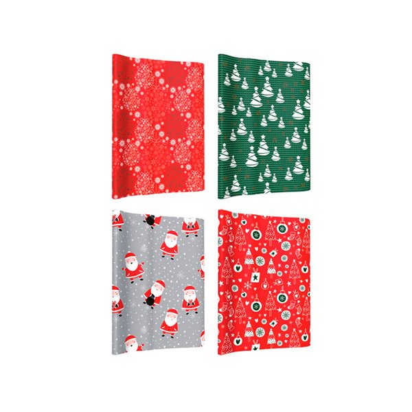 Papel De Regalo Basika Navidad Rollo Ancho 1 Mt Longitud 3 M Modelos Surtidos Gramaje 50 Gr