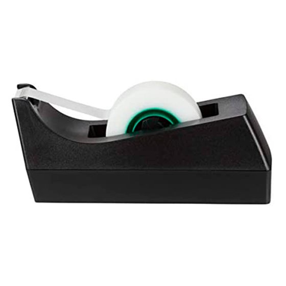 Portarrollo Sobremesa Scotch C38 Color Negro Incluye 3 Cintas Scotch Magic 33 Mt X 19 Mm