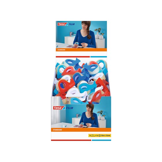Cinta Adhesiva Tesa Standard Con Dispensador 10 Mt X 15 Mm