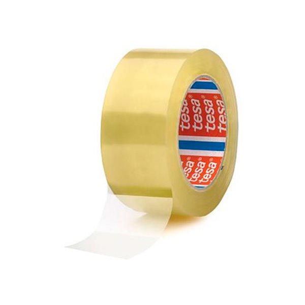 Cinta Adhesiva Tesa Pvc Transparente 66 Mt X 50 Mm Para Embalaje