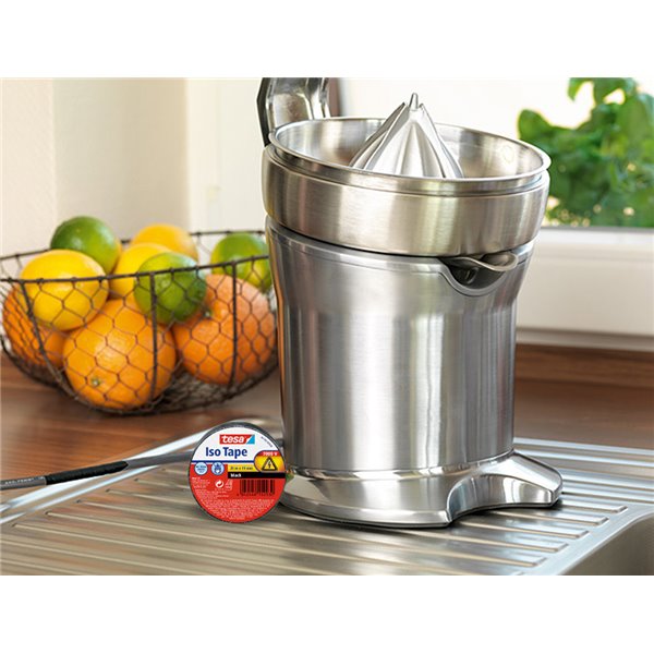 Cinta Adhesiva Aislante Tesa 20 Mt X 19 Mm Color Negro