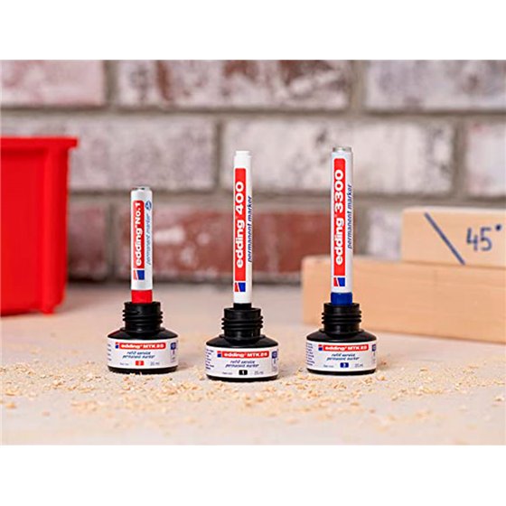 Tinta Rotulador Edding Mtk25 Con Sistema Capilar Color Azul Bote 25 Ml