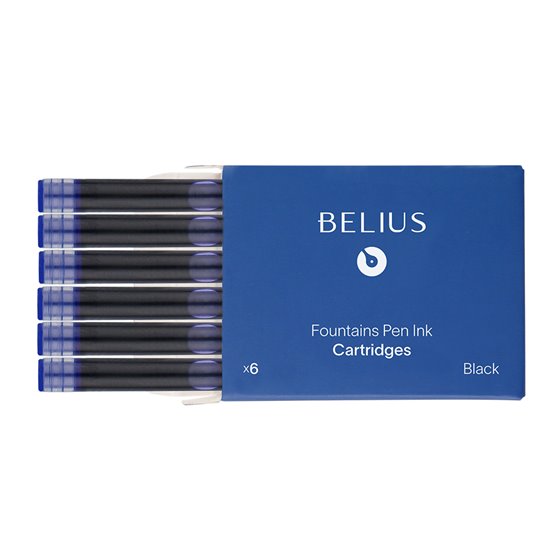 Tinta Estilografica Belius Azul Caja 6 Cartuchos