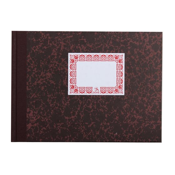 Libro Cartone Cuarto Apaisado 100 Hojas Caja Entrada Y Salida