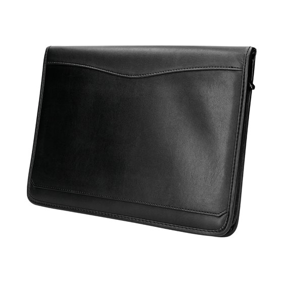 Carpeta Portafolios Cremallera Con Bolsa Para Movil Y Tarjetero Color Negro 260X355 Mm