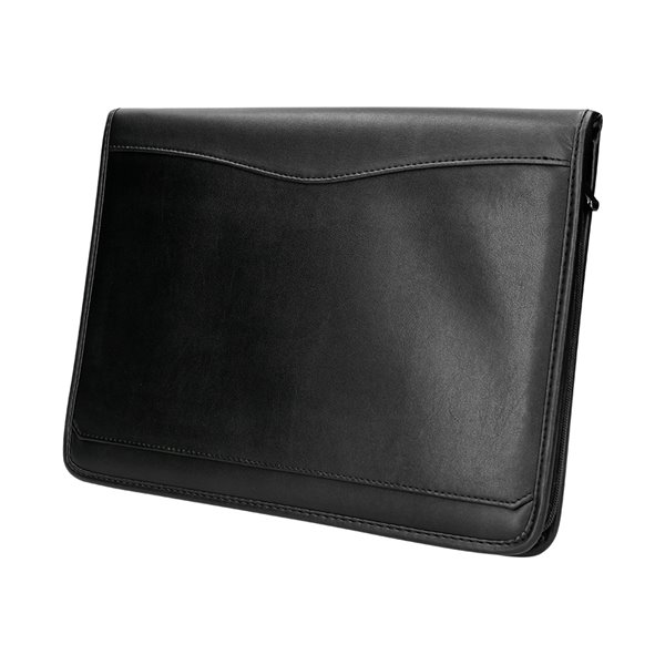 Carpeta Portafolios Cremallera Con Bolsa Para Movil Y Tarjetero Color Negro 260X355 Mm