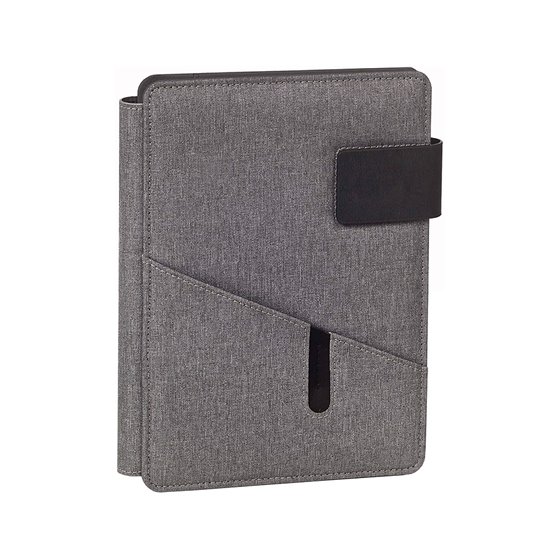 Carpeta Portafolios Carchivo Venture Din A5 Con Cuaderno Y Soporte Smartphone Color Gris