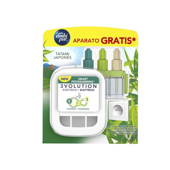 Ambientador Ambipur Electrico 3 Volution Japones Recambio 21,5 Ml