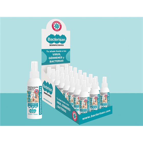 Limpiador Higienizante Desinfectante Germosan Bp3 Para Superficies Y Mobiliario Bote Pulverizador 60 Ml