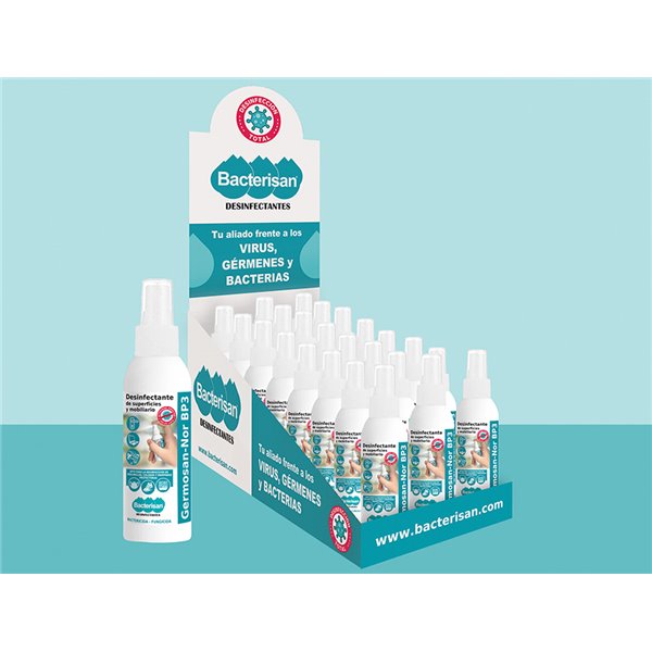 Limpiador Higienizante Desinfectante Germosan Bp3 Para Superficies Y Mobiliario Bote Pulverizador 60 Ml