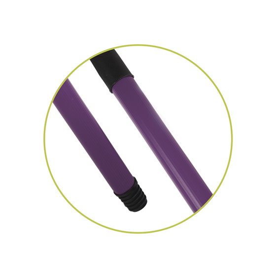Escoba Vinilo Niza Fluor 30 Cm Con Mango Metalico