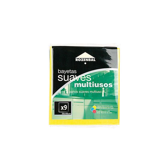 Bayeta Multiuso 36X40 Cm Pack De 9 Unidades