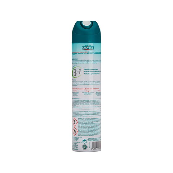 Ambientador Sanytol Desinfectante Para Hogar Y Tejidos Spray Bote De 300 Ml