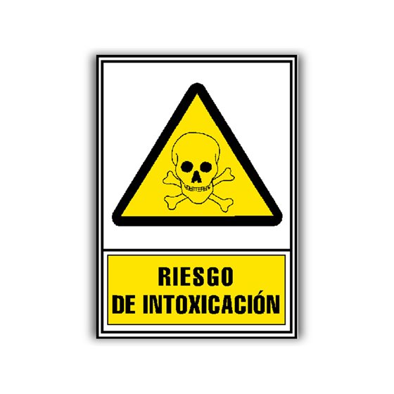 Pictograma Archivo 2000 Riesgo De Intoxicacion Pvc Amarillo Luminiscente 210X297 Mm