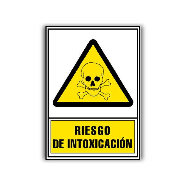 Pictograma Archivo 2000 Riesgo De Intoxicacion Pvc Amarillo Luminiscente 210X297 Mm