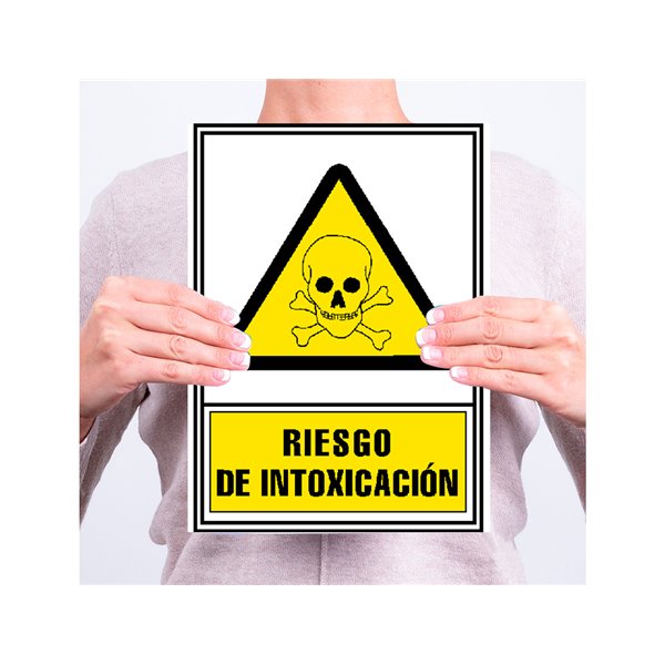 Pictograma Archivo 2000 Riesgo De Intoxicacion Pvc Amarillo Luminiscente 210X297 Mm