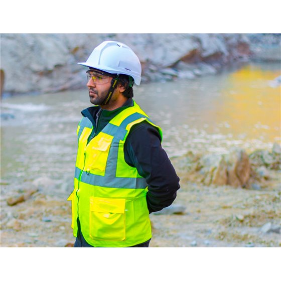 Pictograma Archivo 2000 Obligatorio Uso De Casco Pvc Azul Luminiscente 210X297 Mm