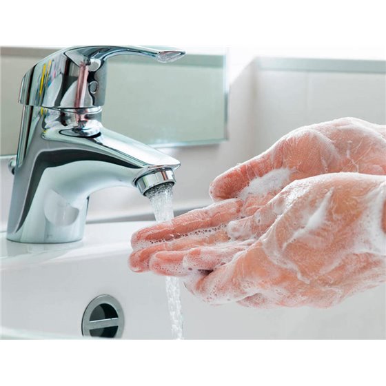 Pictograma Archivo 2000 Obligatorio Lavarse Las Manos Pvc Color Azul 210X297 Mm